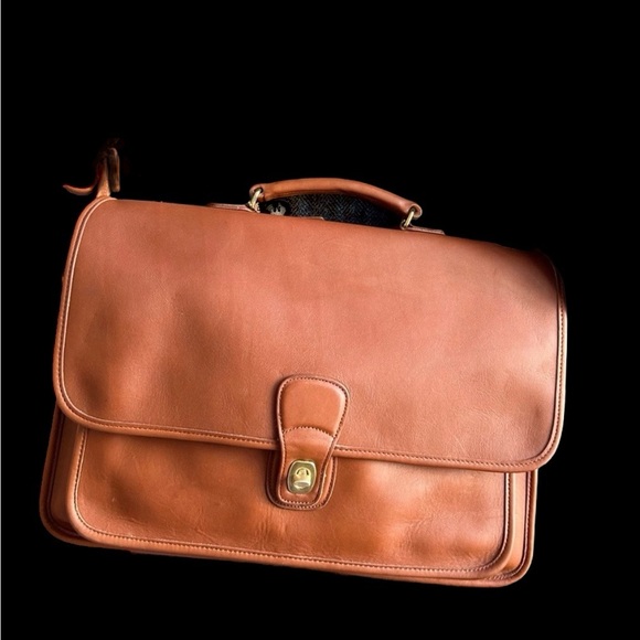 Coach Vintage Metropolitan Saddle Brown Leather Briefcase RARE COLLECTOR - Picture 10 of 10